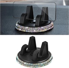 Bling Car Phone Holder Rhinestones 360 Adjustable Vehicle Center Console