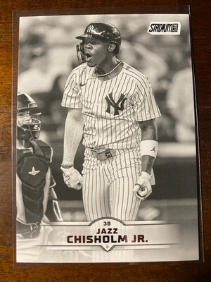 2025 Topps Stadium Club - Jazz Chisholm #164 Black & White for