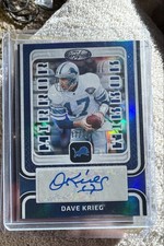 2024 Panini Certified - Mirror Signatures Dave Krieg #MS-DK Blue /30 (AU)
