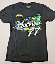 Carson Hocevar #77 Nascar 2026 Black 2-Spot Shirt Medium