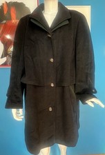 VINTAGE Women  s LODEN German Or Austrian Lined Coat With Ornate Buttons, Large