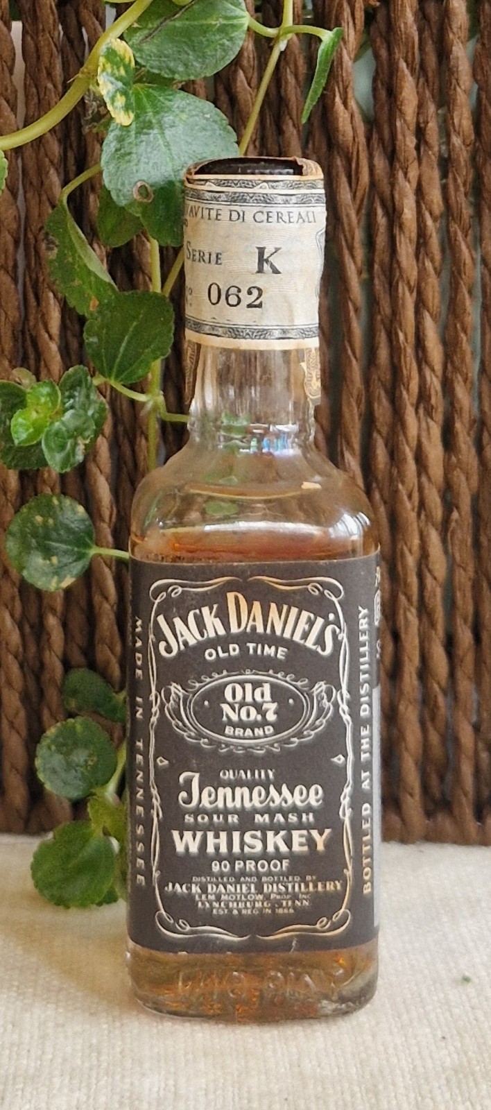 Jack Daniel's Black Label 1972 Mignon 5cl 90 Proof