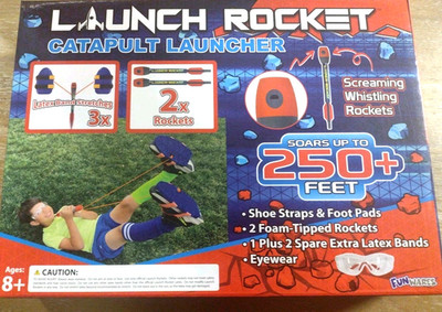 Launch Rocket for Kids Catapult Launcher By Fun Wares Whistling Foam Rocket T1