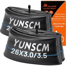 2-PCS 26 x 3.0 Heavy Duty E-Bike Tubes 26X3.0/3.5 AV32mm Schrader Valve 76/89...