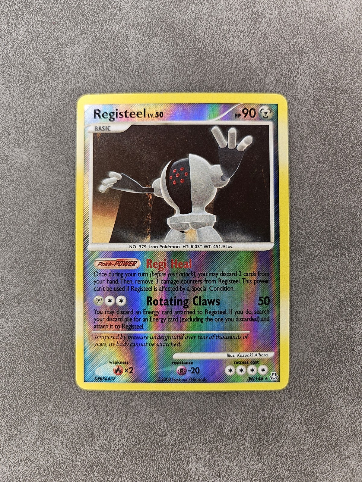 Pokémon TCG Registeel 39/146 Reverse Holo Rare - DP Legends Awakened - LP