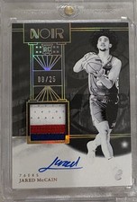 2024-25 Panini Noir - Rookie Patch Autographs Black & White Jared McCain #320...
