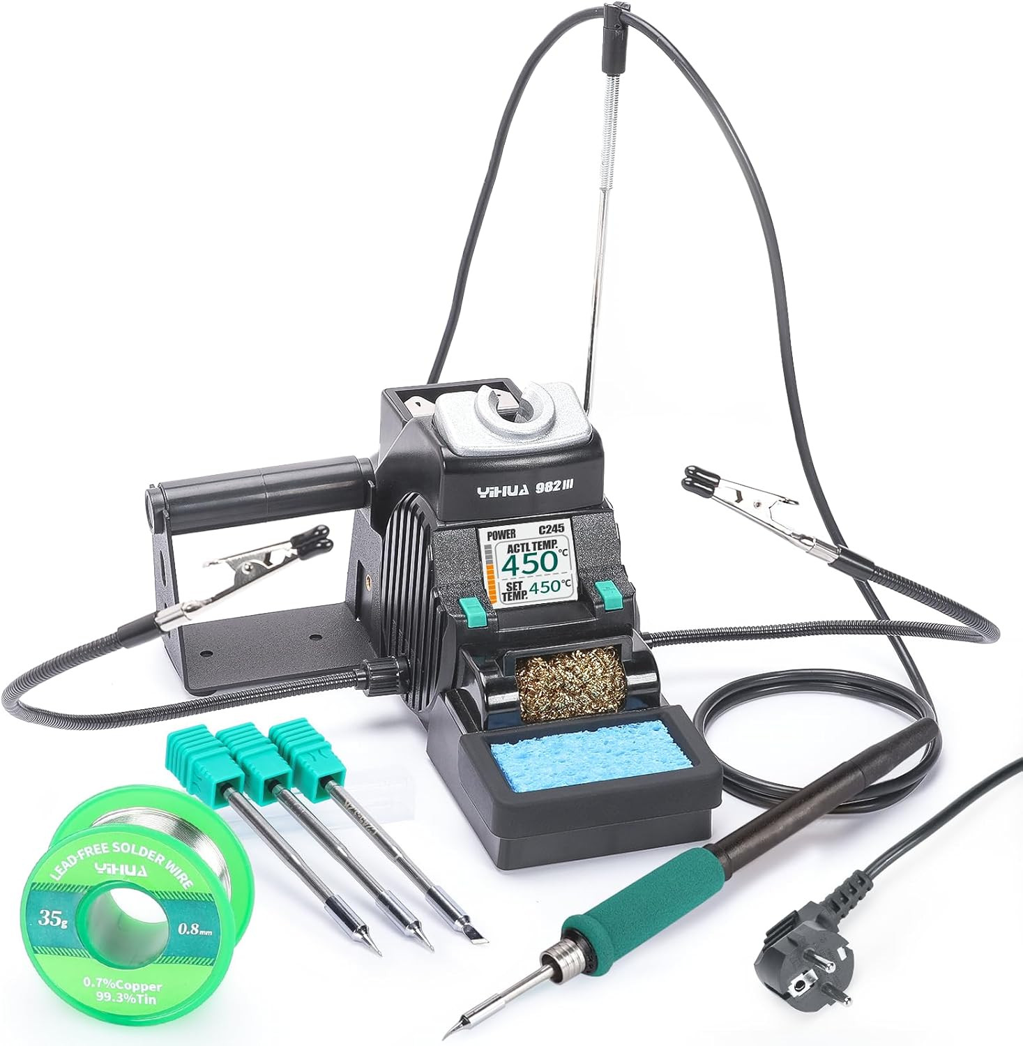982-III Kit Di Stazione Di Saldatura Di Precisione C245-Compatibile Con 3 Punte 