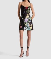 Alice + Olivia Harmony Cowl Back Slip Dress in Venus Floral Womens SIze 10 NEW