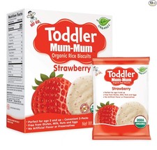 Organic Teething Rice Biscuits for Toddlers 12 CT 