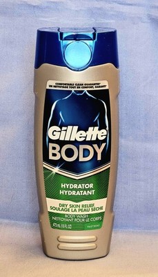 Gillette Body Hydrator Wash Men's Dry Skin Relief 16oz Discontinued NEW Rare HTF
