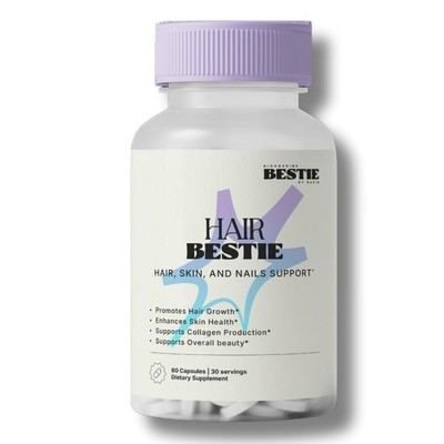 Biohacking Bestie Hair Bestie for Women & Men - Hair Growth Supplement with B...