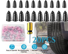 20PCS Rubber Tire Nail Repair Kit Screw In Tire Plugs for Car Truck SUV Van
