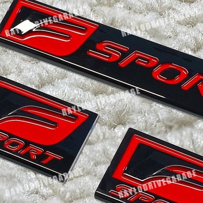 Black Red F-sport Fender Emblem For IS-F GS-F RC-F IS Accessories Trunk Badges
