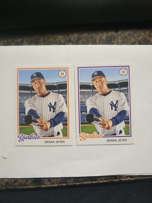 2022 Topps Archives DEREK JETER '78 Topps Design Variation SP+Base Yankees #126