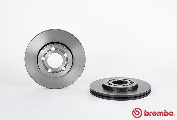 SKODA FABIA Hatchback Brembo Coated Brake Discs Front 2006-2014 Pair