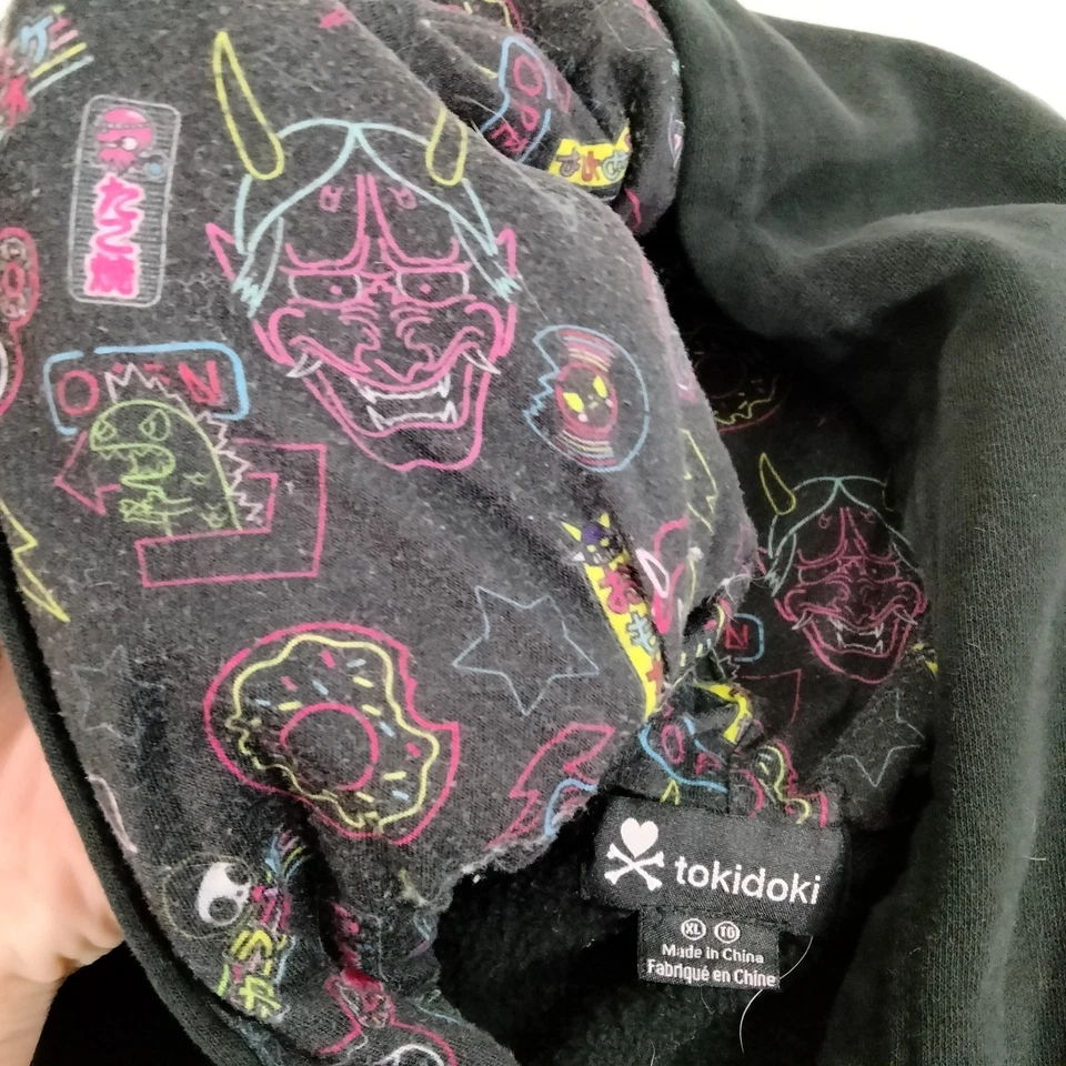 Sudadera con Capucha Tokidoki XL Gráfica Streetwear Escena Emo Y2K Kawaii Rara Moofia Unicornio Foto 3 de 4