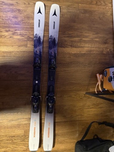 Atomic Maverick 84 Men's All-Mountain Skis, Grey/Black, 153cm w/ E M 10 GW Black