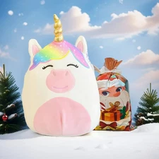 14" Rainbow Unicorn Plush Toy Stuffed Animal Soft  Pillow Kids Girls Gift