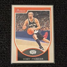 Bowman 2007-08 Draft Picks & Stars Tony Parker #9 Spurs Serial Numbered /199