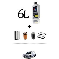 Hoffcar Wartungskit 4 Filter Und 6L ÖL FüR Hyundai Santa FE I 2.0 Crdi 83KW