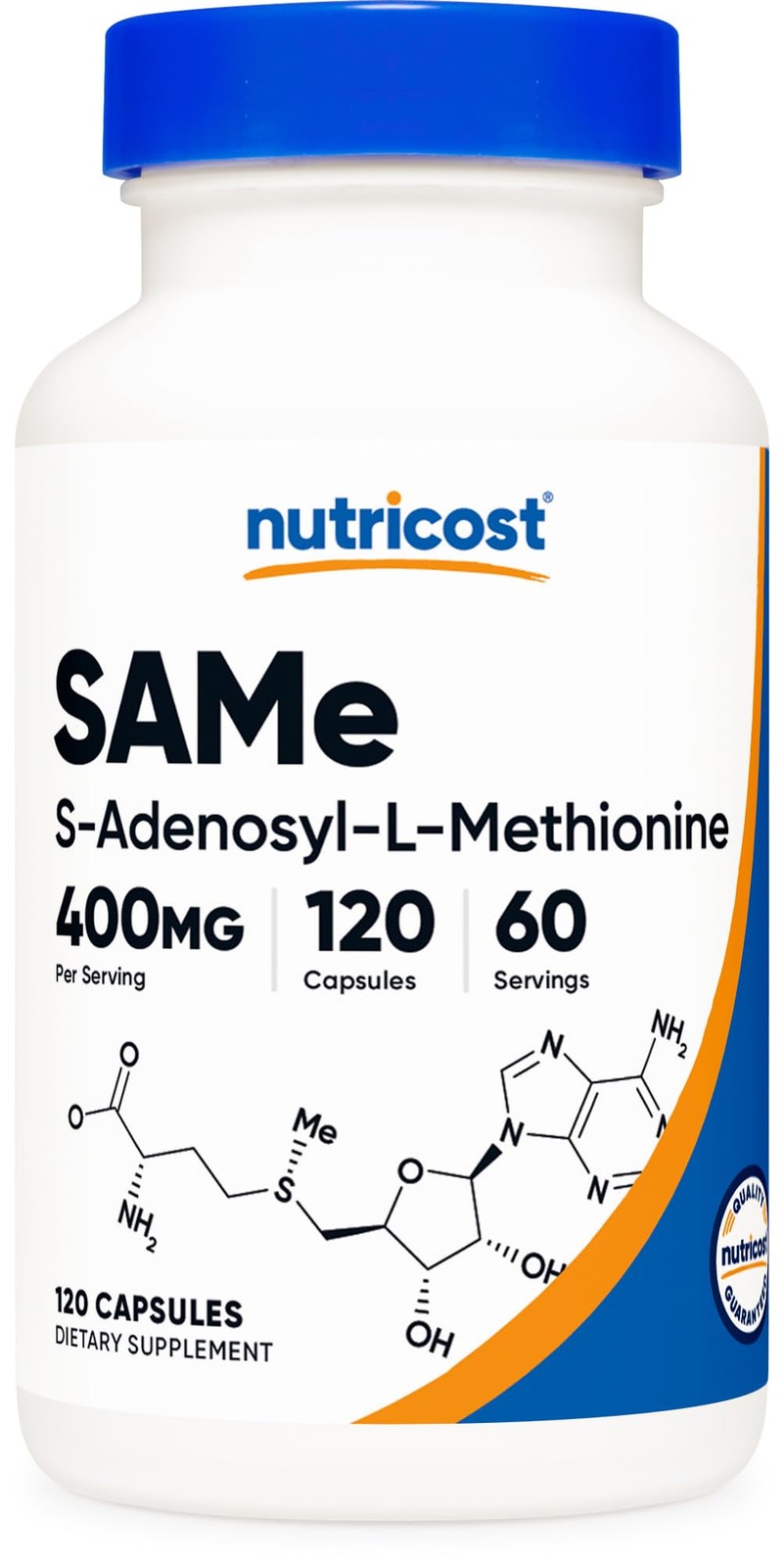 Nutricost , Same, 400 Mg, 120 Capsules (200 Mg Per Capsule) - Image 3