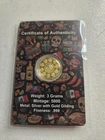 2026 3 Gram .999 Silver Gold Gilded Mexico Libertad Trib Rd Capsule Assay Card!!