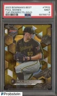 2023 Bowman's Best Top Prospects Gold #TP22 Paul Skenes RC Rookie 9/50 PSA 9