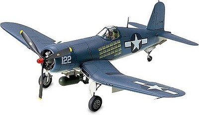 Tamiya Vought F4U-1A Corsair Fighter Aircraft - Plastic Model Airplane Kit