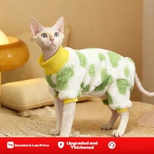Cute Floral Down Jacket For Sphynx Devon Rex Thickened Warm Winter Autumn Clothi
