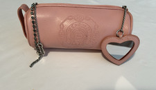 Juicy Shades of Couture Leather Mini Barrel Bag/case Pink Y2K Rare Retired