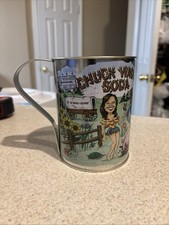 Chuck Wagon Soda Tin Drinking Cup Mug With Handle 5.25&rdquo; Height 32oz