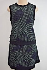 Missoni Black Wool Blend Multicolor Top & Skirt Size Medium US on Sale nh