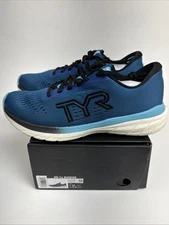 TYR RD-1X Runner Running Shoes Blue Black Men's Size 10 M 11.5 W Comfort Sports