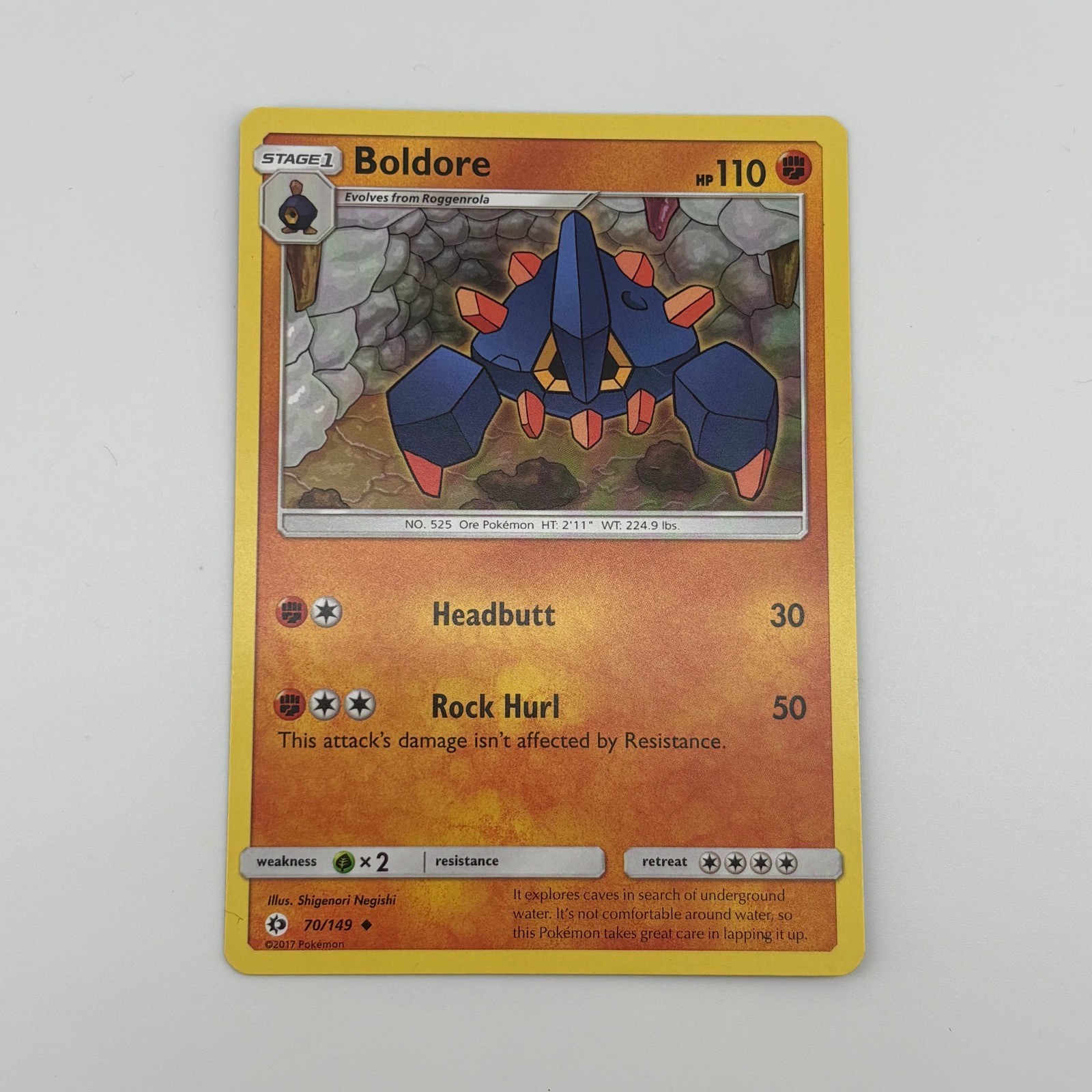 Boldore 70/149 UC SM Base Set MP Pokemon