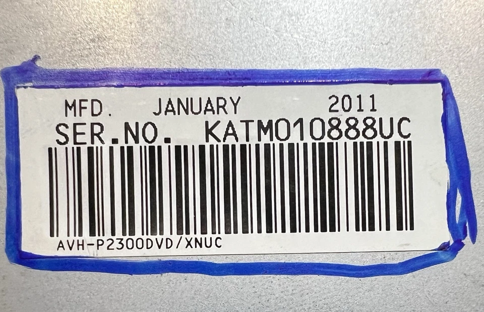 PIONEER AVH-P2300DVD TOUCHSCREEN CD DVD PLAYER RADIO STEREO: TESTED - Image 3 of 4