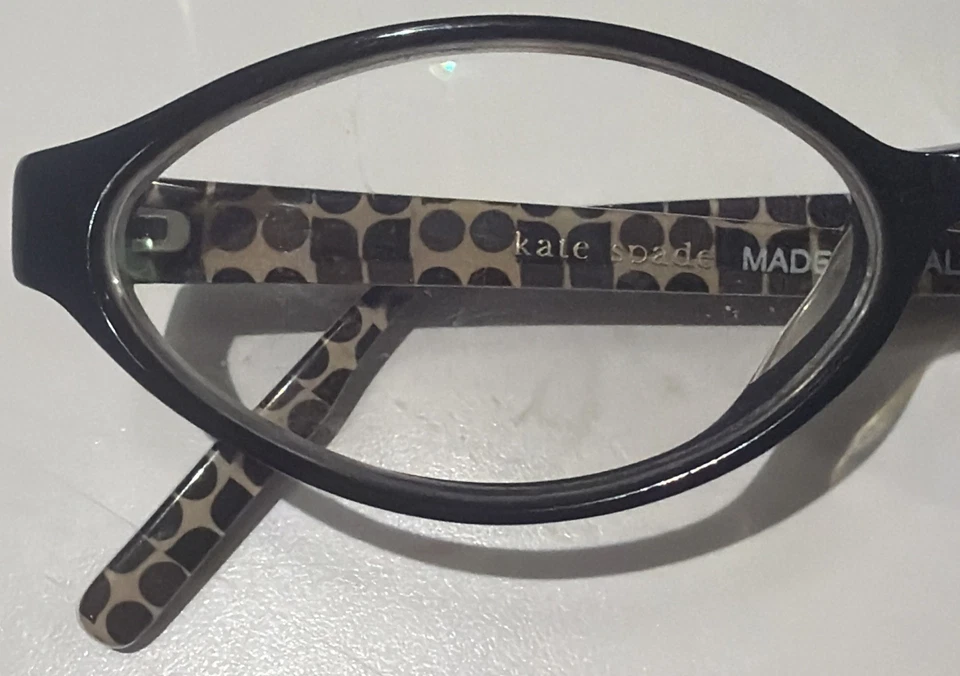 Óculos de leitura Kate Spade Marcell OY17 leitores 130 bolinhas pretas Itália feminino - Imagem 2 de 4