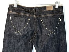 Touch Me Size 5 / 6 Unique & Eye Catching  Blue Jeans 32" Length