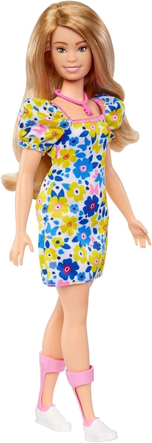 Barbie Fashionistas Doll #208, Doll with Down Syndrome Wearing Floral Dress NEW