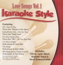 Karaoke Style: Love Songs, Vol. 1 by Various Artists CD, 2003 