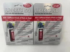 (2ct.) Liberty 50 II Plus IGR Topical XL Dogs over 66 lbs Flea Tick 3 Month