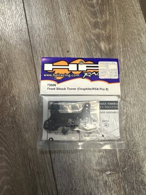 HPI RACING RS4 PRO 2 FRONT SHOCK TOWER CARBON