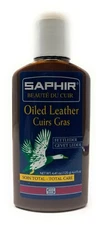 Medium Brown - Saphir Cream Greasy Leather 125ml Bottle - For Oiled Leather