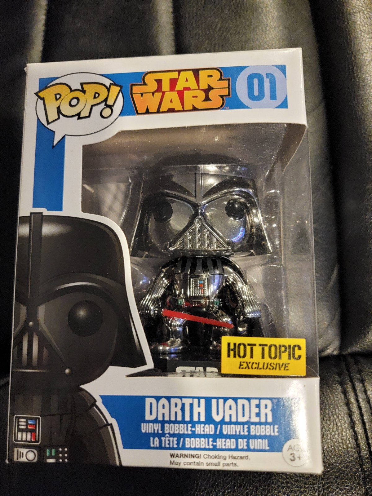 Funko Pop! Vinilo: Star Wars - Darth Vader #01 - (Metálico, Cromado) - Tema Candente
