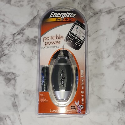 Energizer Energi to Go Portable Power Backup Charger For Cell Phones