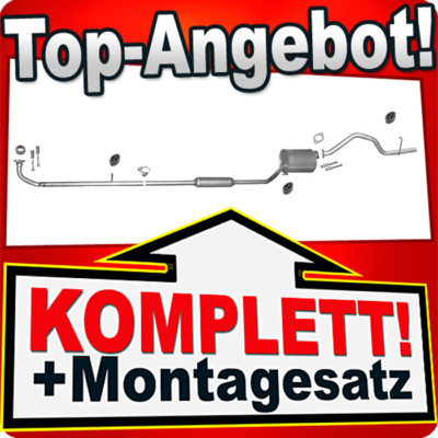 Auspuff für DAIHATSU SIRION 1.0 12V 06.2000-2005 Auspuffanlage