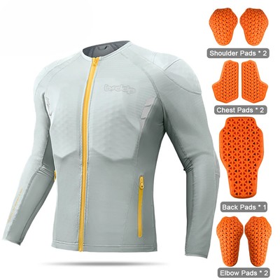 Men Motorcycle Jacket Full Body Protection Coat Motocross Body Armor Summer New