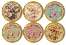 Vintage Cottage Floral Furniture Knob Set Shabby Drawer Pull Cabinet Door Handle