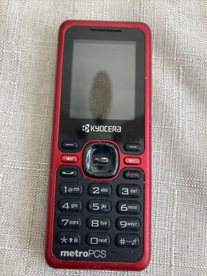 Kyocera Domino / Jax S1310 - Red & Black ( MetroPCS ) Cell Phone - Untested