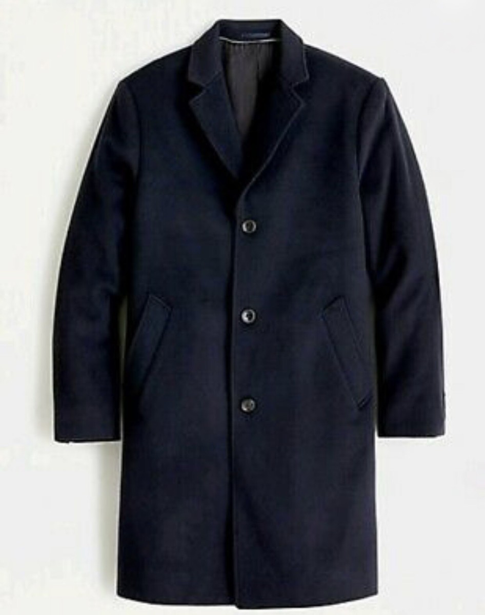 J.CREW LUDLOW TOPCOAT IN WOOL-CASHMERE SIZE: 41 short COLOR