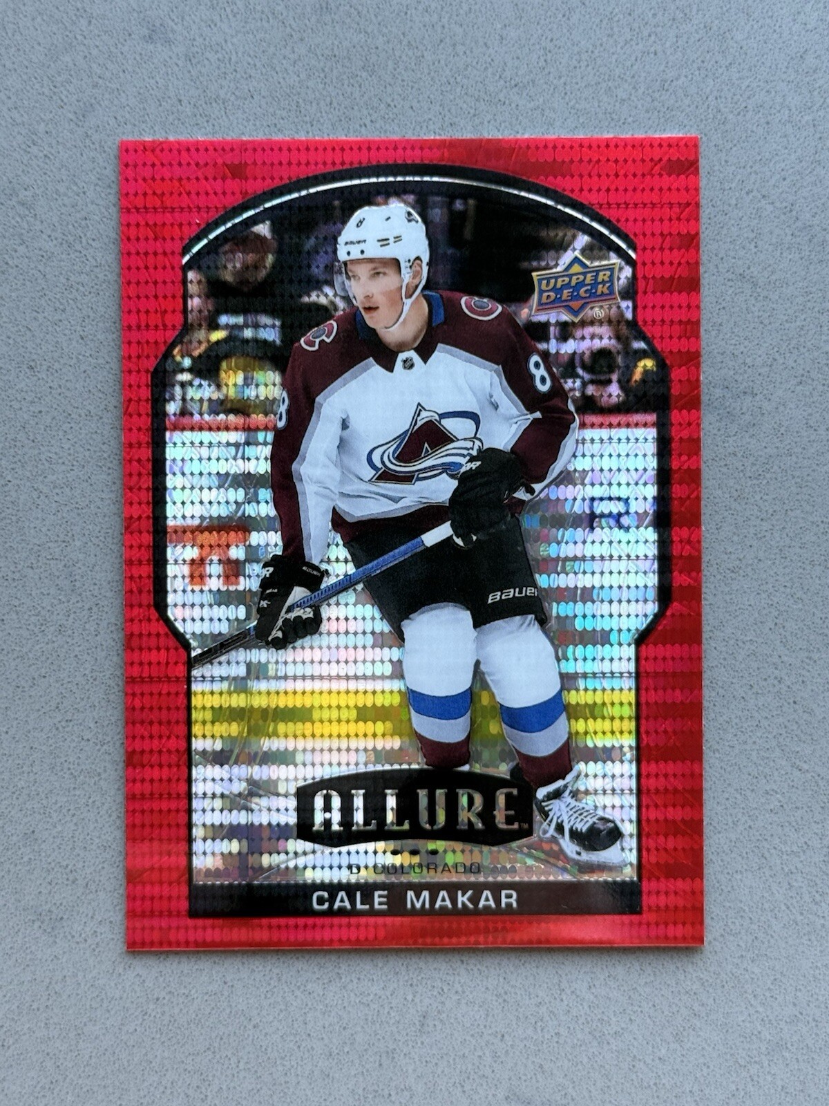 2020-21 Upper Deck Allure Card - Cale Makar #6 Red Rainbow - Colorado Avalanche